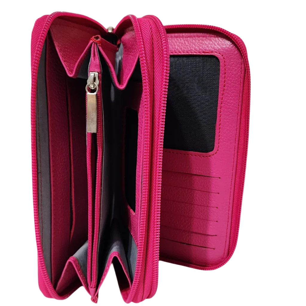 Rubia - Leather Two Zip Wallet