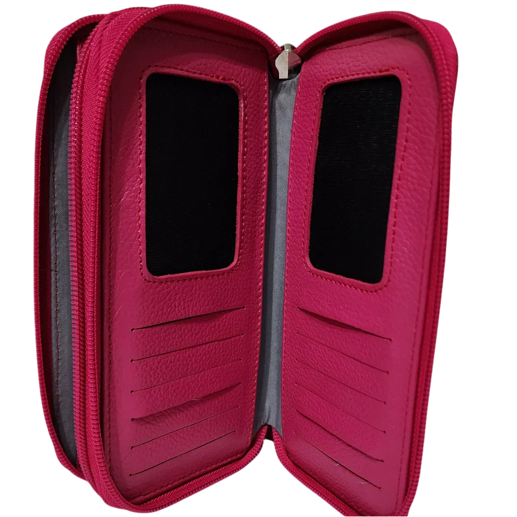 Rubia - Leather Two Zip Wallet
